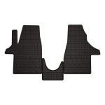 Dywaniki samochodowe gumowe do: Volkswagen Transporter T6.1 dostawczy 1. rząd (2019-2024) - czarne, dopasowane