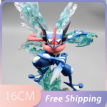 16cm Pokemon Anime Kuju Gk Greninja Tegevuskujud PVC Armas Figuriin Kuju Kollektsiooni Mudel Nukk Kaunistus M&auml;nguasjad Kingitus Lastele no box