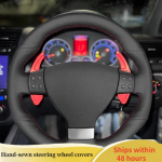 Auto roolikatte kate mikrokiudnahast Volkswagen Golf 5 Mk5 GTI VW Golf 5 R32 Passat R GT 200 jaoks Auto interj&ouml;&ouml;r Auto stiil Red Thread