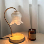 Tulp Lilleline Soe K&uuml;&uuml;nlalamp Prantsuse Retro Magamistoa &Ouml;&ouml;lamp Tulevaba L&otilde;hnastav Atmosf&auml;&auml;ri Laualamp night light gray