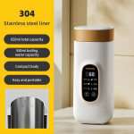 Elektriline veekeetja 550ml Nutikas k&uuml;ttekruus Multifunktsionaalne keedetud veepott Teekann Reguleeritav temperatuur Veekeetjad reisimiseks