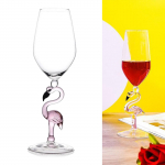 Roosa flamingoga kokteiliklaas Kristallist &scaron;ampanja-veiniklaas Martini pokaal pulmadeks, pidustusteks, t&auml;nup&uuml;hadeks, s&otilde;brannale