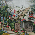 T&auml;ielik tikkimine Egiptuse puuvillane l&otilde;ng 14CT Kodu ristpiste komplekt Kunst 75x75cm China Mainland