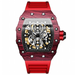 QINGXIYA mehaanilised meeste k&auml;ekellad Tippbr&auml;ndi luksuslik &auml;riautomaatne k&auml;ekell Kvaliteetne silikoonist veekindel Relogio Masculino