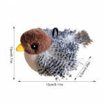 Flappy Bird Kassim&auml;nguasi Armas Tiibadega Linnum&auml;nguasi Kassidele Interaktiivne Kutsika Treeningm&auml;nguasi Puudutusega Aktiveeritavad Kassim&auml;nguasjad Piparm&uuml;ndiga Liivapipra-lind