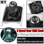 Gear Shift Knob Lever Stick Pen Handball 6 Speed For Volkswagen VW Amarok 2010- Top quality PU Leather Gear Shift Knob