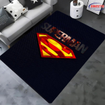 NR.1 DC Supermani logo teemaline vaip! Magamistoa p&otilde;randakate elutoa voodimatt, libisemiskindel peen kodu kaunistus, vastupidav masinpestav vaip 80*120cm