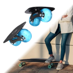 1 paar rulluiske, libisemiskindlad, kaasaskantavad, moekad, kerged kingitusroller-t&auml;navarulluisud ratastega Arc Blue Wheel