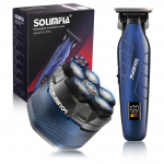 SOLIMPIA t&auml;iustatud pardel kiilasp&auml;istele meestele Magnetiline elektriline pardel meestele, suure aku mahutavusega laetav LED-ekraan