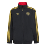 Adidas Originals Manchester United Jalgpall Vabaaja Kahepoolne Pikkade Varrukatega Jakk Laste jakid JM5572 140 black