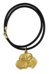 Boxer, German Boxer III - necklace with a dog in a gift box, gold-plated pendant for a dog lover, striking jewelry by Art-Dog