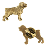 Rottweiler, Rott, Rottie - Dog brooch in decorative box, elegant gold-plated pin, Art-Dog brand jacket pin