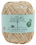 Hamanaka Eco Andaria heegeln&otilde;elade komplekt 2288 k&auml;sit&ouml;&ouml;, keskmise j&auml;medusega, v&auml;rviline. 802, Beež, 30g, Umbes. 125m, 5,
