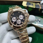 Rolex Daytona Seeria Meeste 40mm Kuldne Terasest Automaatne Mehaaniline Kell