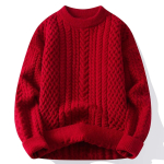 Meeste trendikas kootud kampsun Meeste vabaaja &uuml;mmarguse kaelusega pullover Meeste kootud &uuml;hev&auml;rviline kampsun Talvine mood Meeste kudumid &Uuml;ler&otilde;ivad M