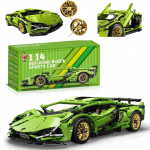 Mega komplekt Lamborghini Cyberpunk klotse 1280 elementi 1:14 spordiautot