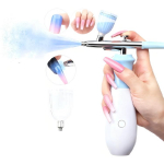 K&uuml;&uuml;ne airbrush-pliiats 0,3 mm peene otsikuga 25 PSI pihusti v&otilde;imsus USB-laetav disain Kaasaskantav juhtmevaba seade kunstiliseks manik&uuml;&uuml;riks 1