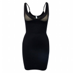 Full Slips Kleit &Otilde;mblusteta vormiv aluskleit Keha kujundaja Tummy Control Shapewear Salendav alusseelik L must