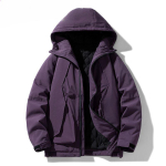Meeste suurused 7XL 8XL Talvejope Polsterdatud Parkad Paksenatud Kapuutsiga Joped Soojad Joped Talvine Must Jope L black