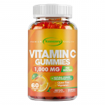 C-vitamiini kummikommid, 1000 mg kummikommi kohta, multivitamiinilisand, 100 kummikommi pakis, vegan, sobib t&auml;iskasvanutele, GMO-vaba. 120
