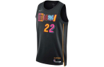 Nike Nba Miami Heat City Edition Jimmy Butler 22 Dri FIT Swingman S&auml;rk DB4034-010 L