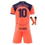 Barcelona Yamal Noorte Jalgpalli S&auml;rgi Komplekt YSHT Spordir&otilde;ivad Lastele 140-150 cm Oranž Pol&uuml;ester 110-120 CM oranž