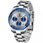 Pagani Design SEIKO Kvarts Daytona keraamilise riietusroostevabast terasest safiiriga PAGANI DESIGN Meeste k&auml;ekell, Jaapani-tehtud mehhanism, Kronograaf, korpus, sinine