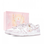 Nike Dunk Monster Lab, Twelve Gods Of Flowers L&otilde;hnav Osmanthus Madalad Lauatennisikingad Naiste Valge Roosa IM6572-103(Team445-) 36