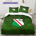 Legia Warszawa Muster Voodipesukomplekt Tekikate Padjap&uuml;&uuml;r Kodu Kaunistus Kingitus (1 * tekikott + 2 * padjap&uuml;&uuml;ri, ilma s&uuml;damikuta) 135x200cm