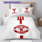 Man Utd voodipesu Tekikomplekt Tekikate Padjap&uuml;&uuml;r Kodu kaunistus S&uuml;nnip&auml;evakingitus (1 * tekikott + 2 * padjap&uuml;&uuml;ri, ilma s&uuml;damikuta) 140x200cm gray