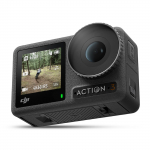 DJI Osmo Action 3 Standardkomplekt Action-kaamera Pilt Live Topeltk&uuml;lm Pikk aku - 4K/120fps/60fps, Stabiliseerimine, Veekindel, &Uuml;lilai objektiiv, must