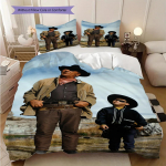Legendaarne John Wayne voodipesu, tekikott, padjap&uuml;&uuml;r, kodukaunistus, s&uuml;nnip&auml;evakingitus (1 * tekikott+2 * padjap&uuml;&uuml;r, ilma t&auml;idiseta) 135x200cm
