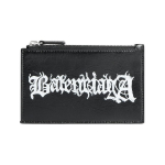 Balenciaga Diy Metallkunstitr&uuml;kiga Suur Lambanahast Rahakott Meeste Rahakott Must Valge 6405352AAW31090 Gift Set(Basic Set+Box+Shopping Bag)