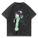 L&otilde;hnav lill &otilde;itseb v&auml;&auml;rikalt Kaoruko Waguri Anime Graafiline T-s&auml;rk Vintage Pesumasinas Must Unisex &Uuml;legabariidiline Esteetiline T-s&auml;rk XL black