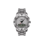 Tissot T-Touch Seeria Kvartsmehhanism Valgus Nutikas H&otilde;behall sihverplaat Veekindel Kronograaf Multifunktsionaalne Spordi Vabaaja Kell T047.420.11.071.00 Regular Watch Box,Silver Dial