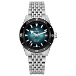 RADO radar Captain Cook seeria automaatne mehaaniline liikumine 300 meetrit 39mm roheline sihver roostevabast terasest korpus roostevabast terasest rihm R32223213 roheline