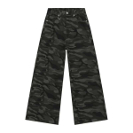 VibeStreet Vintage Camouflage Meeste teksap&uuml;ksid Mood Pesitud Vabaaja Laiad teksap&uuml;ksid S&uuml;gis Talv L&otilde;dvad Meeste p&uuml;ksid Vana sinine Asian Size XS tumesinine v&auml;rv