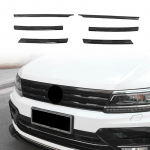 Tiguan MK2 2016-2021 jaoks L&auml;ikiv Must Esip&otilde;rniku V&otilde;rk Keskv&otilde;re Grill Liistud Kate Sisekate
