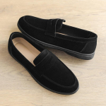 Ehtne Nahk Meeste Vabaaja Jalan&otilde;ud Luksusbr&auml;nd Hingavad Slip-on Mustad S&otilde;idujalan&otilde;ud Pehmed Meeste Loaferid Mokassiinid Suurused 39-45 39 must