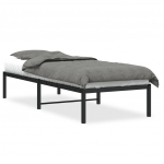 Metallist voodiraam Must 75 x 190 cm
