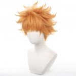 Anime Blue Lock Kangelane Kunigami Rensuke Cosplay Parukas 30cm L&uuml;hike Kollane Oranž Kuumakindel Juus Meeskond Z Nr.9 Parukad + Parukakate (as the picture,One Size)