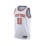 Nike New York Knicks Jalen Brunson 11 F&auml;nniversioon Kiiresti kuivav Spordikorvpallivorm Unisex vormid DN2178-100-JB XL white