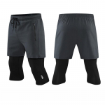 Unisex Kiiresti Kuivavad Hingavad Kaheosalised Spordilegingsid Treeninguks ja Jooksmiseks Large