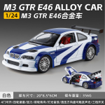 1:24 M3 Gtr E46 Performance Road Racing Alumiiniummetallist Valatud Mudelautod Kodukaunistus & Kollektsioneeritooted Hobi Vitriini Kaunistused