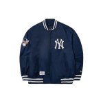 New Era MLB New York Yankees Paksude Triipudega T&auml;hemustriga Pikkade Varrukatega Kolledži Stiilis Pesapallijakk Unisex jakid Tumesinine 14179152 M blue