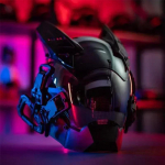 Uus Cyber Punk kiiver-mask Samurai Robot Tehnoloogia Shinobi Eripunk Techwear LED-valgustusega mask Laste Cosplay J&otilde;ulud Laste m&auml;nguasjad Kingitused