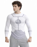 V&otilde;itmatu T-s&auml;rk Cosplay K&uuml;lmahoidev s&auml;rk Sukeldumine BJJ K&uuml;lmahoidev s&auml;rk Pikk L&uuml;hike varrukas R&otilde;ivad Mehed Naised Viltrumite J&otilde;usaali s&auml;rk Kost&uuml;&uuml;m XXL gray