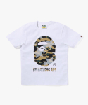 Beipeu Star &Uuml;leprindiga Esimene Camo Bathiing Ape'ilt T-s&auml;rk(W) Valge/kollane White/S white