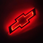 5D LED Chevrolet Auto Embleem 'NO For TRUCK' Pagasiruumi Tagumine Logo Valgusm&auml;rk &Uuml;hilduv K&otilde;igi Chevrolet Autodega zv2 17x5.5mm punane
