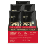 Optimum Nutrition (PEAL) Gold Standard 100% vadakuvalk - 5 x 30,4 g (Kahekordne rikkalik &scaron;okolaad) &Uuml;ksikannused, lihaste toetamiseks ja taastumiseks, Ve